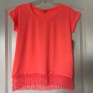 Gianni Bini Fringe Top, Size XS
